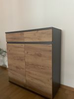 Kommode Holz braun/grau Livique