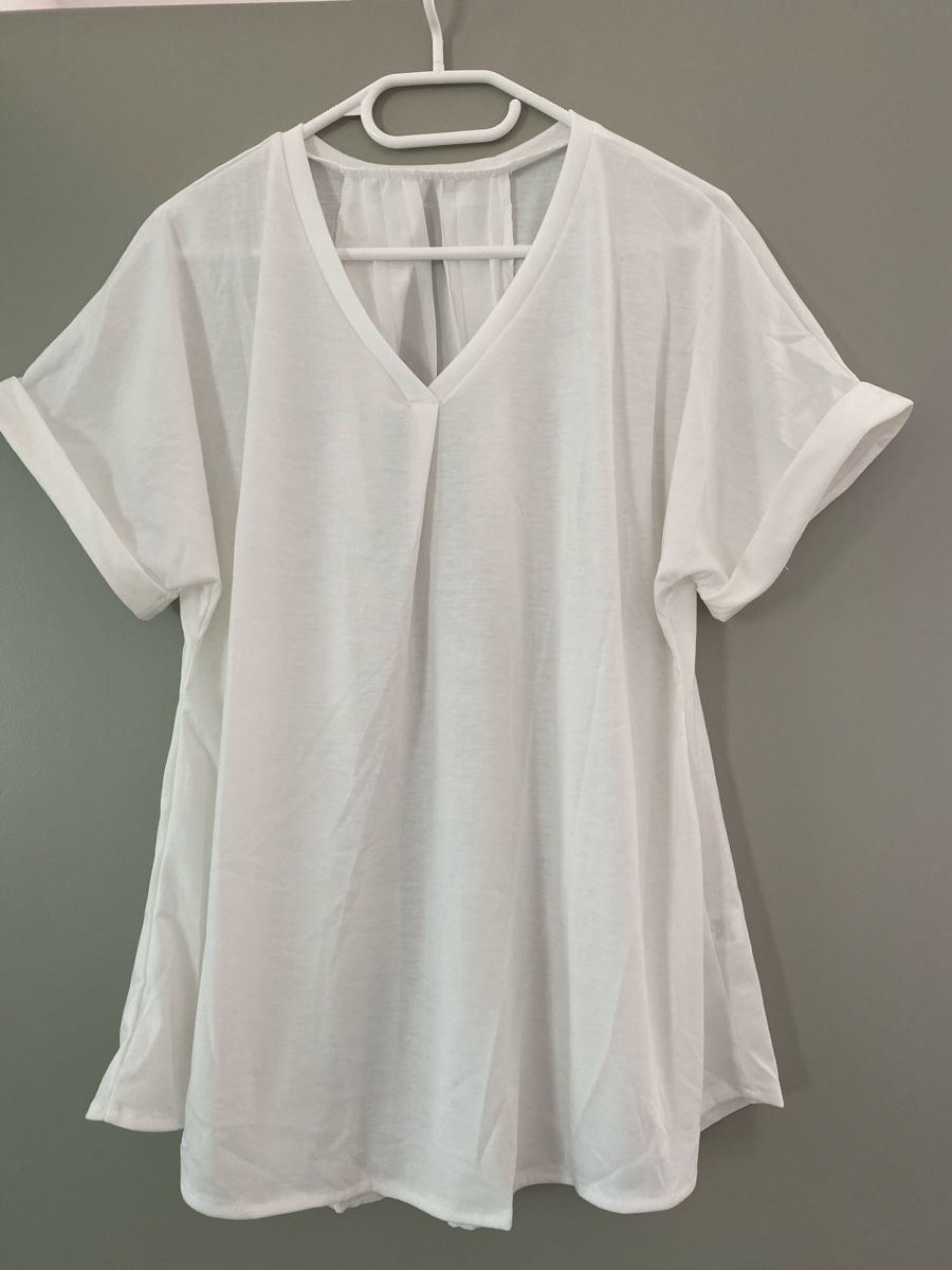 Camicette: Blusenshirt weiss neu Gr L – Nuovo (secondo la descrizione) da Brugg AG venduto da Honeybee6