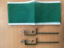 Tischtennis – Netz und 2 Halterungen