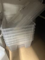 Aufbewahrungsboxen transparent 39x28x14 cm/11 l
