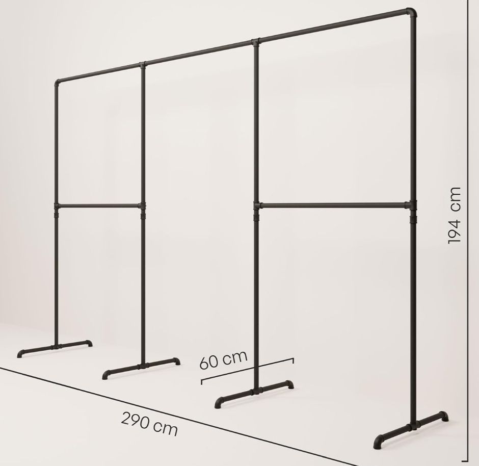 Pamo. Garderobe: Kleiderständer Rohrdesign, Industrial – Gebraucht aus Widnau von blackSkorpion88
