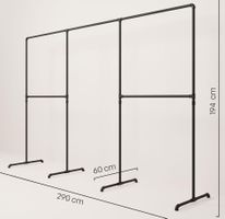 Kleiderständer Rohrdesign, Industrial