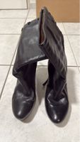 Stylish Black Leather Knee-High Boots - Size 39- Perfect!
