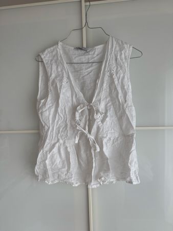 Stradivarius Top/Weste, Weiss, Gr. M