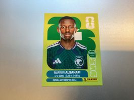 Panini Sticker Marwan Alsahafi FIFA World Cup 2026 KSA 15