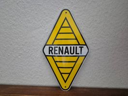 Emailschild Renault Auto Werkstatt Service Emaille Schild
