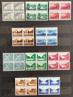 1955-1956 - Pro Patria Sätze  im 4er-Block Postfrisch **