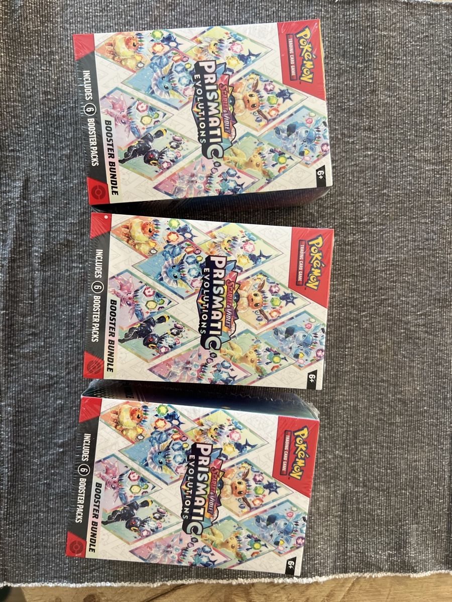Pokémon Sammelbilder & Trading cards: Prismatic Evolutions Booster Bundle 3 x – Neu und originalverpackt aus Baden von lam_n5kv