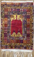 Antiker Anatolischer Handgeknüpfter Orientteppich