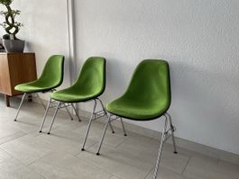 Herman Miller Stühle Vintage 70er Fiberglas gepolstert Set