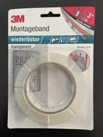 3M Montageband, wiederlösbar, transparent, 19 mm x 5 m