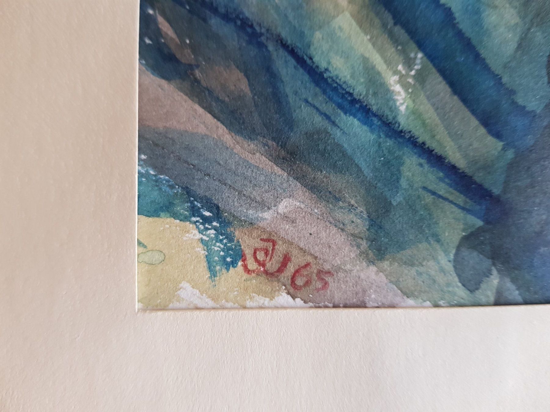 Dipinti: Bild Gemälde Aquarell signiert JW 65 – Usato da Walterswil BE venduto da Lonitti 6
