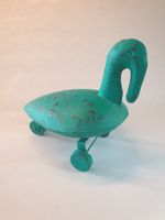 ANTIKE BLECH ENTE AUF REDER GARTEN DECO FRANKREICH