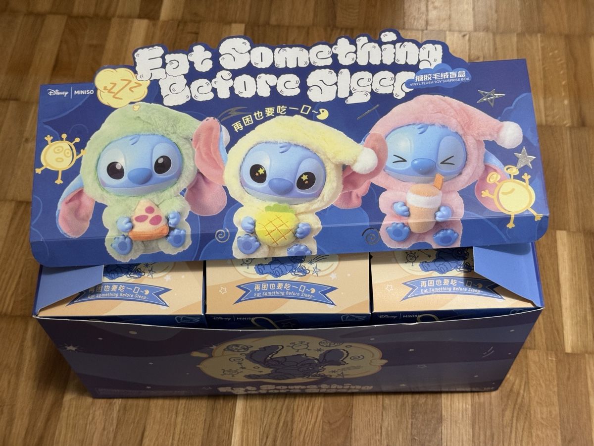 Disney Figuren: Miniso Stitch Eat Something Before Sleep Blind Box Full Set – Gebraucht aus St. Gallen von floriyang