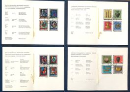 1970 - 1973  / Pro Patria Faltblätter