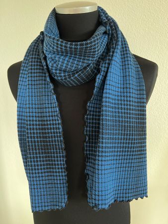 Colora Schal, Blau/Schwarz, NEU
