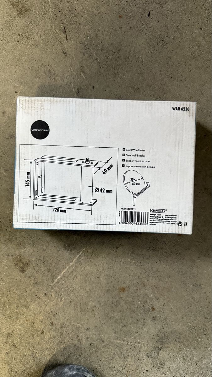Wandhalterungen: Satelliten Wandhalterung SCHWAIGER universal – Neu und originalverpackt aus Hergiswil LU von mechutaume 1