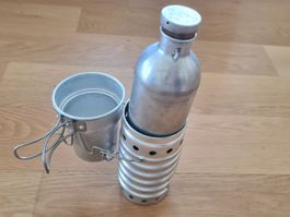 Bordeflasche Aluminium Schweizer Armee Militär - Sturmkocher
