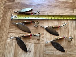 5 MIKADO BLINKER LÖFFEL KÖDER 11 GRAMM NEU