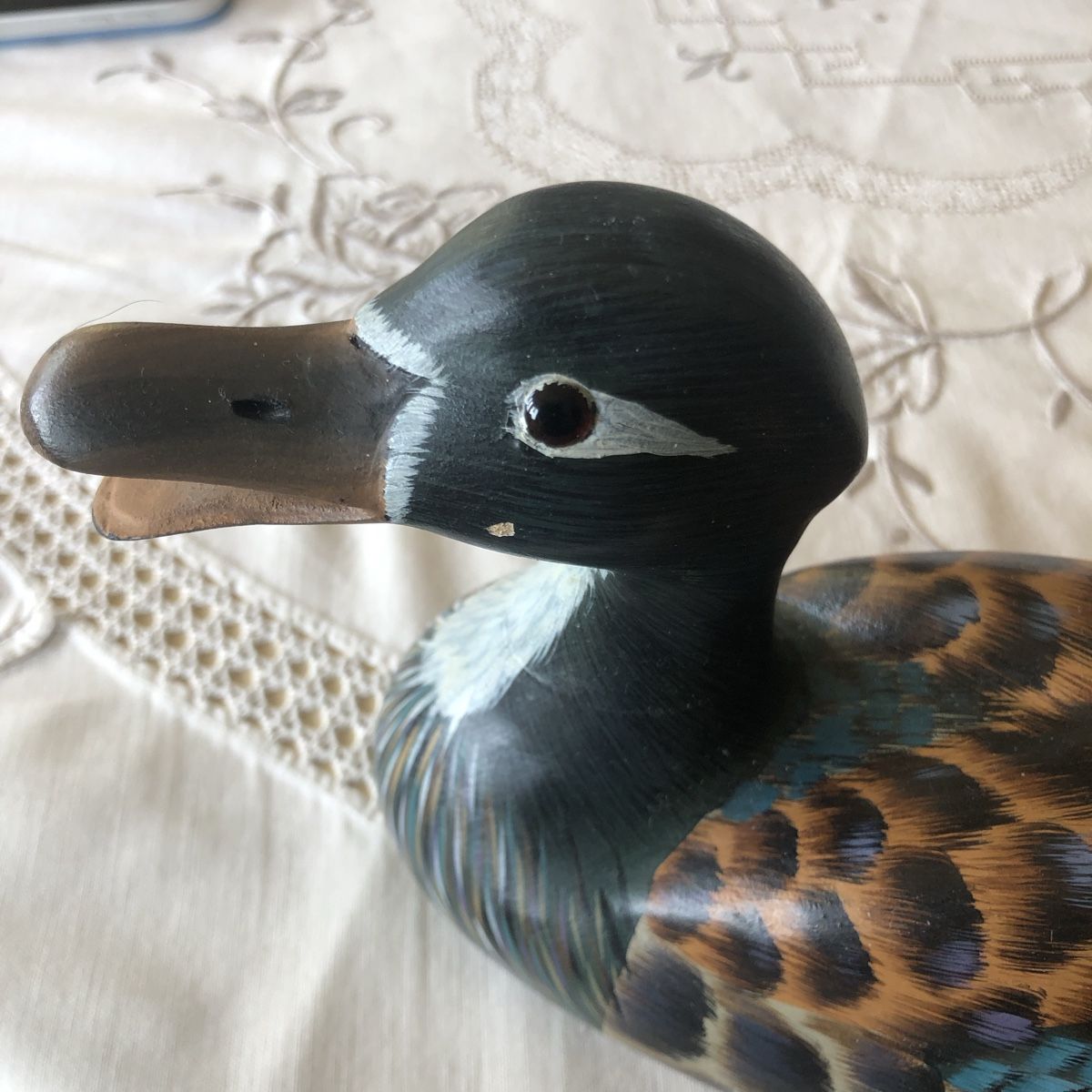 Statuette: Ente aus Holz  – Usato da Laufen venduto da woody9 2