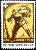 Soldatenmarke 2.WK, Ter Mitrailleur Kp IV/121, Wi Ter 124