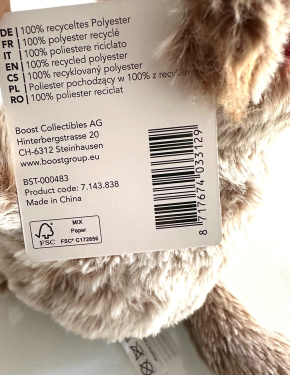 Stehende Giraffe Plüschtier 17 Cm – Flauschiges Stofftier Als Geschenk Für Kinder