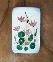 Vintage Butterplatte mit Blumenmuster