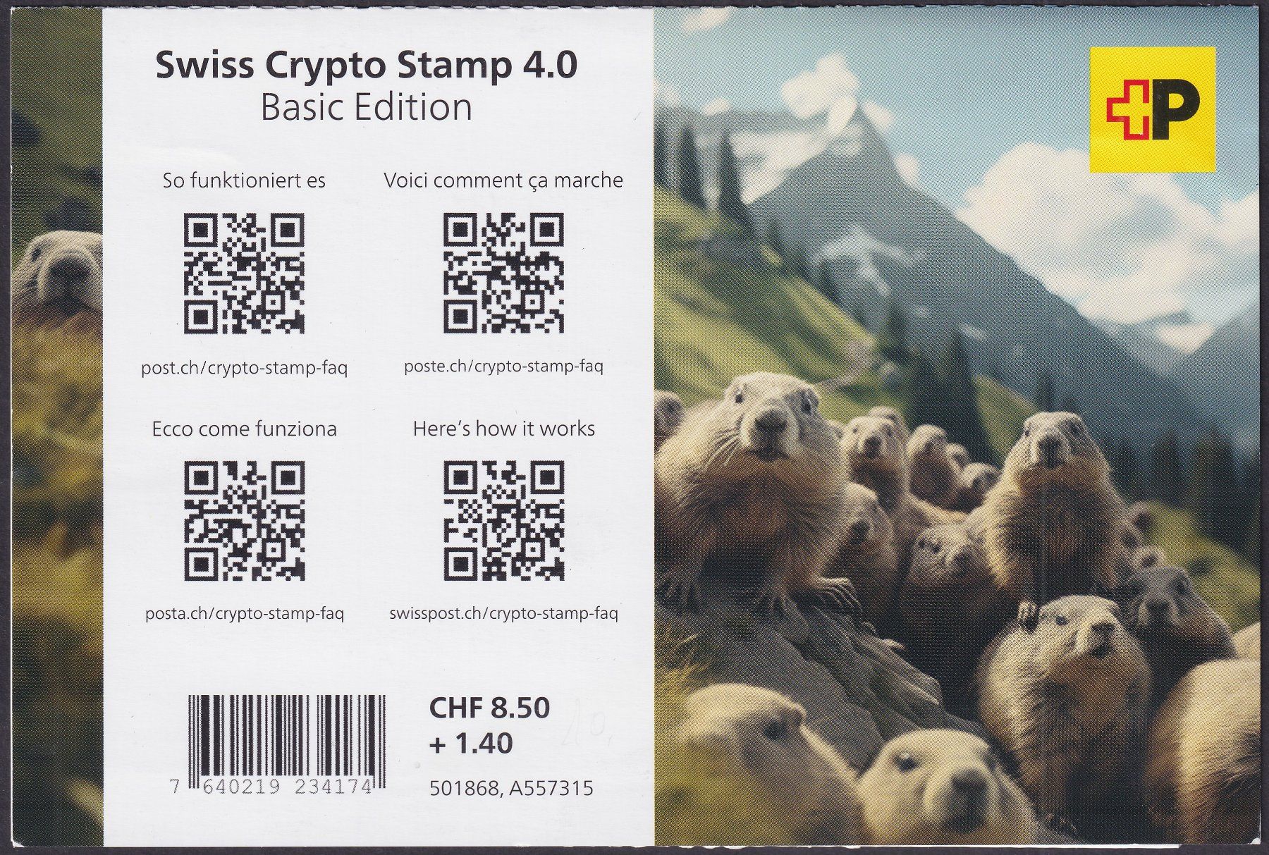 Tous les timbres: 2024, Krypto 4.0 Basic Edition Originalumschlag ungeöffnet – D'occasion à Sursee par Luzernerraute