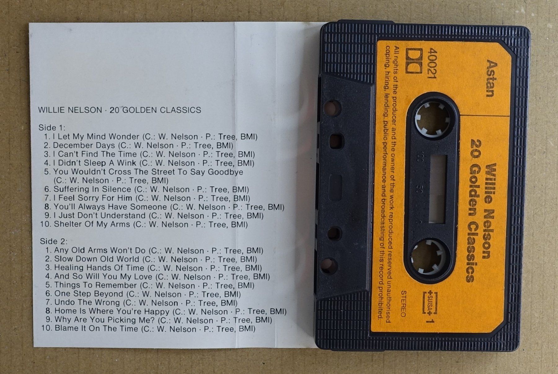 Musicassette: Willie Nelson – 20 Golden Classics – Usato da Sessa venduto da discoverymedia 1