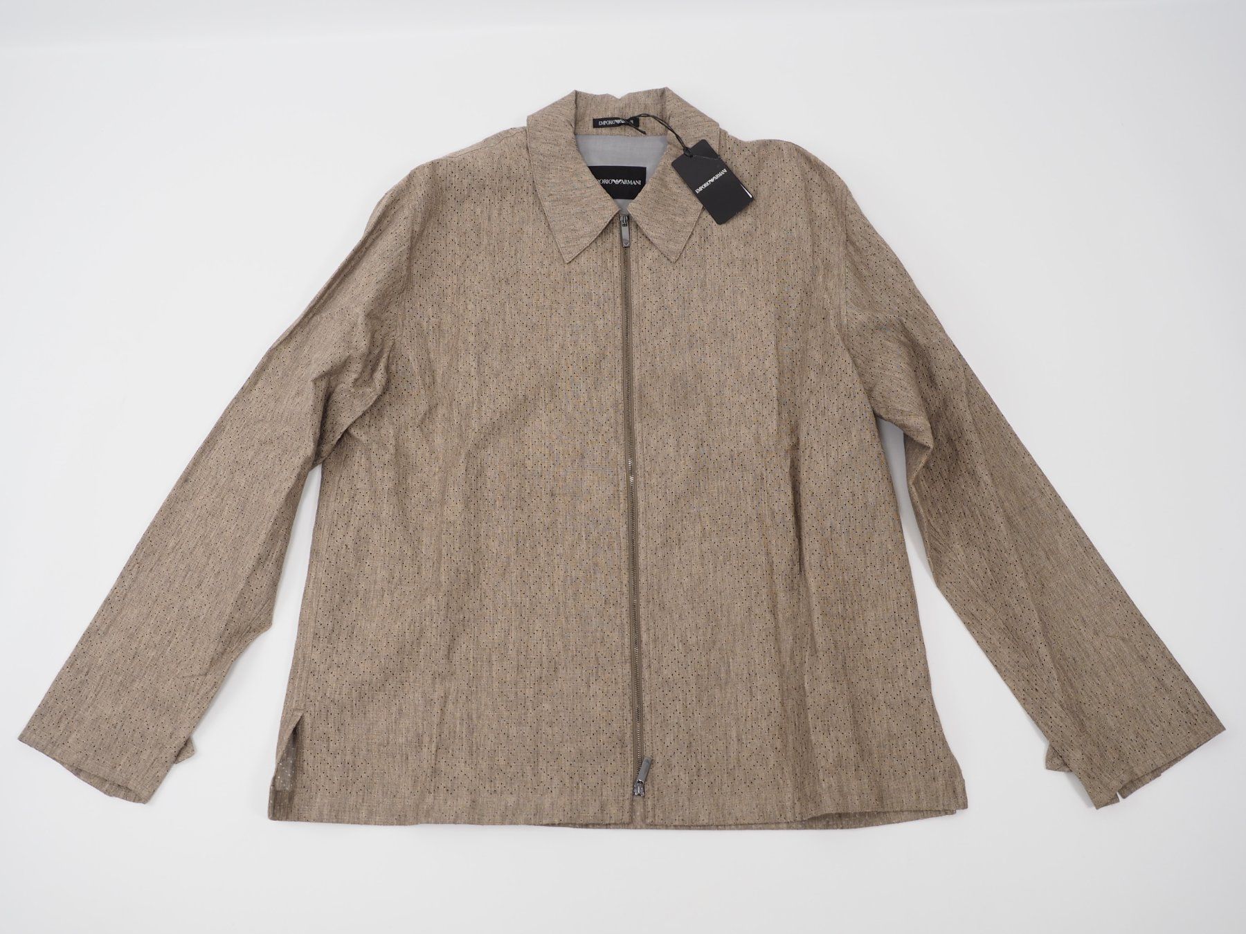 Armani Giacche: GIORGIO ARMANI Leinenhemd / Blouson Gr. M (19892) – Nuovo (secondo la descrizione) da Zürich venduto da fundsachenverkauf 1