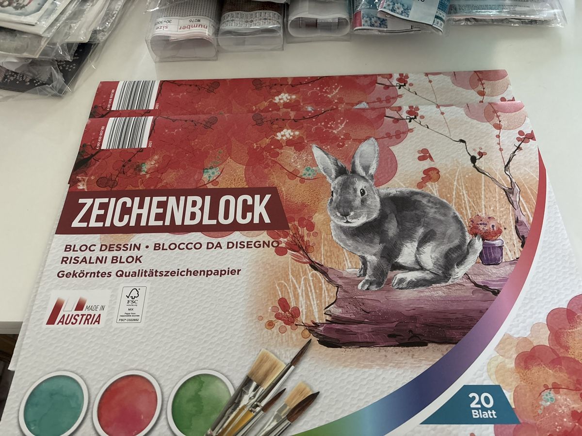 Papiere: 2x Zeichenblock mit je 20 Blätter – Neu (gemäss Beschreibung) aus Amriswil von SCHLOSSGEISTLI