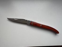 Laguiole Taschenmesser mit Holzgriff – Klinge 440