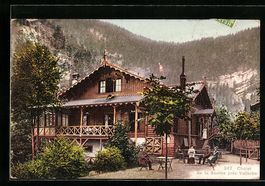 AK Vallorbe, Chalet de la Source, 1908