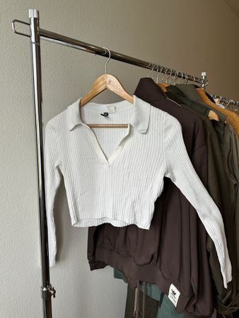 Trendiges Damen Strickoberteil, Weiss, Gr. S, Top Zustand!