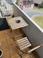 Balkonset Holztisch 2 Stühle gebraucht