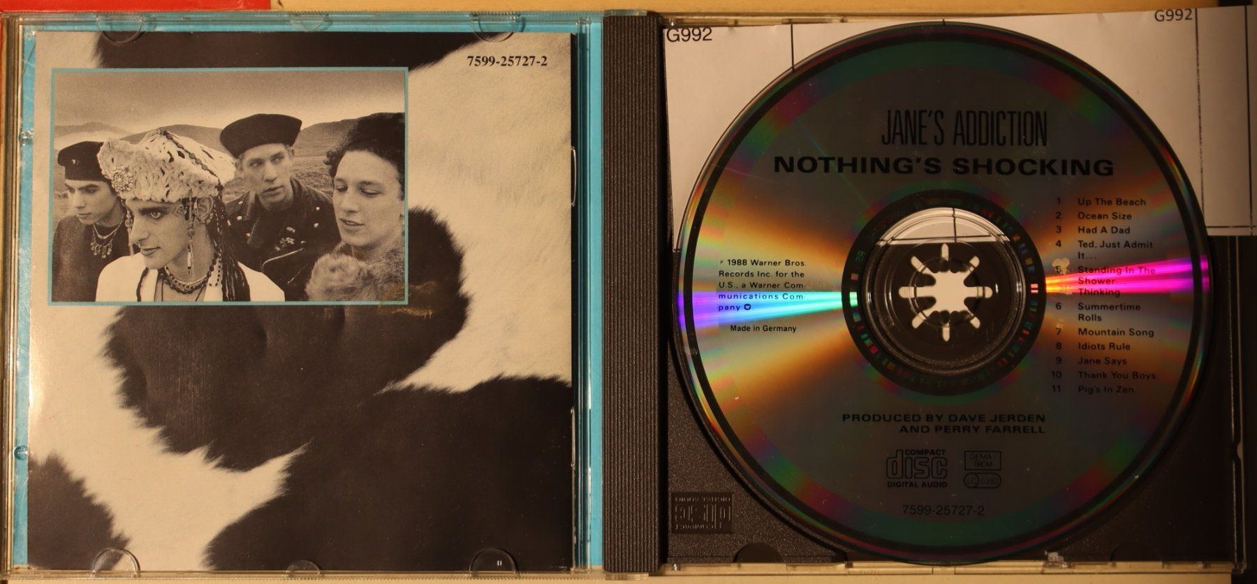 CD: Jane's Addiction - Nothing's Shocking – Usato da Luzern venduto da CONTENTI 1