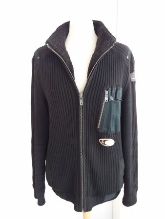 ESPRIT coole warme Strickjacke/Webpelzjacke Gr L