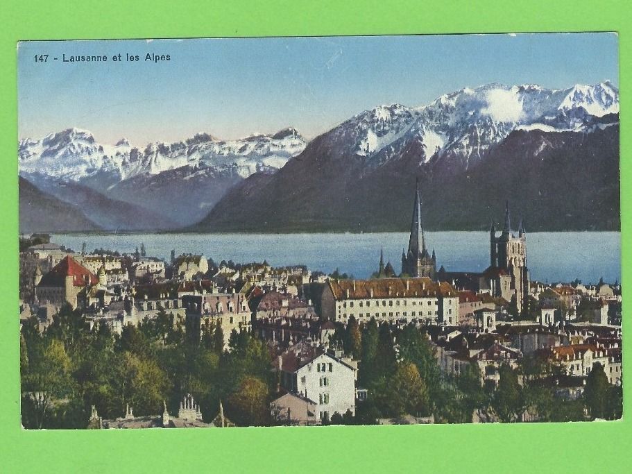 Ansichtskarten: Lausanne et les Alpes – Gebraucht aus Zürich von t24_de