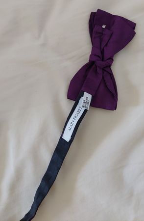Alain Figaret Paris Silk Bow Tie - Deep Purple, Stylish