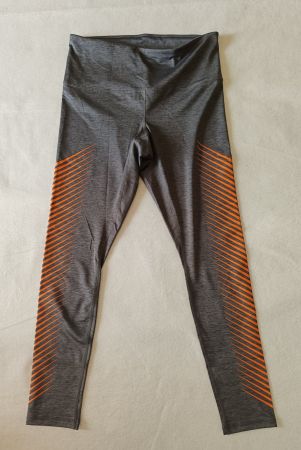 Tchibo Sport Leggings Gr M Damen grau/orange Top Zustand