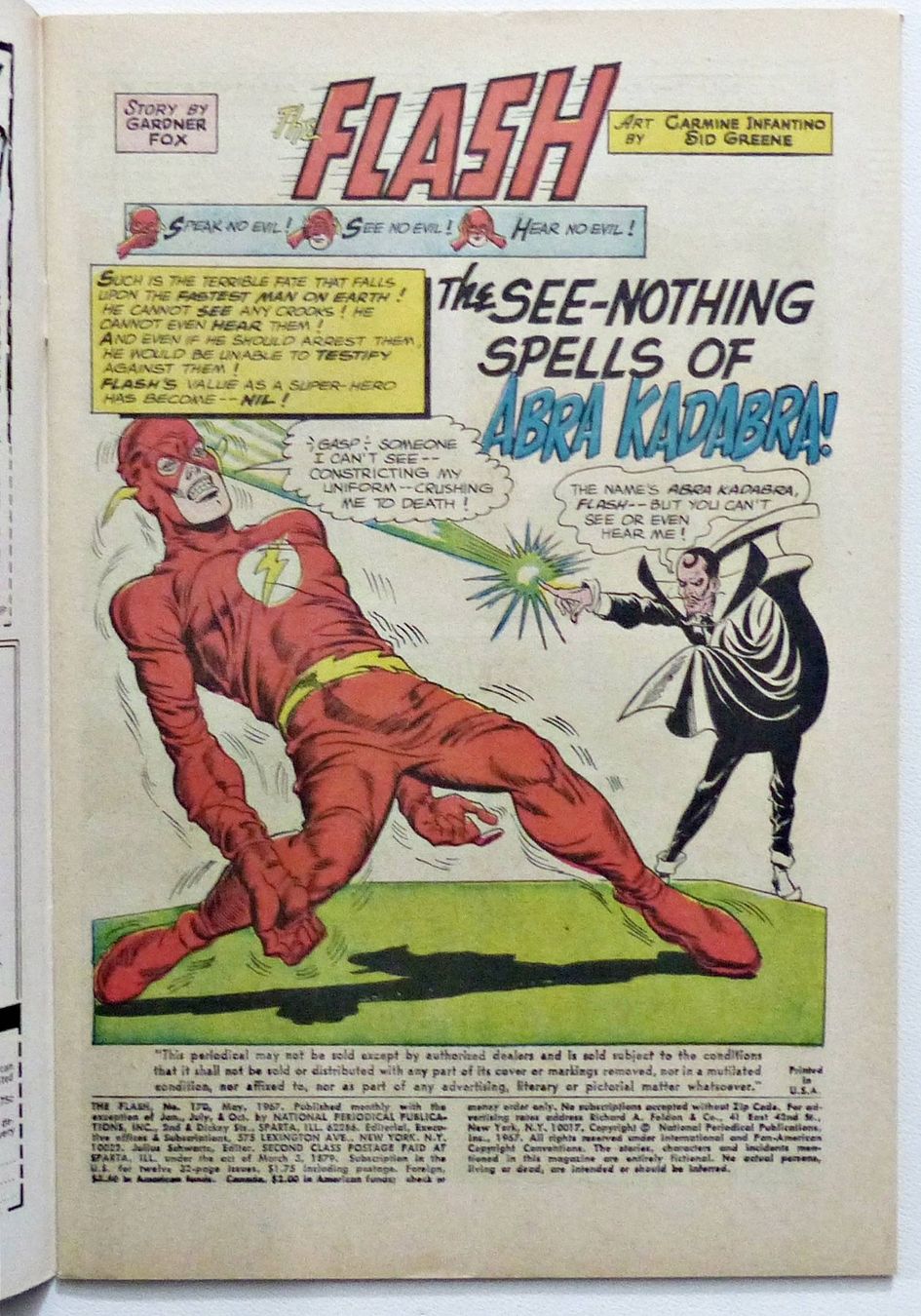 Fumetti: THE FLASH #170 VS. ABRA KADABRA DC COMICS 1967 – Usato da Lugano venduto da YouWantUS 1