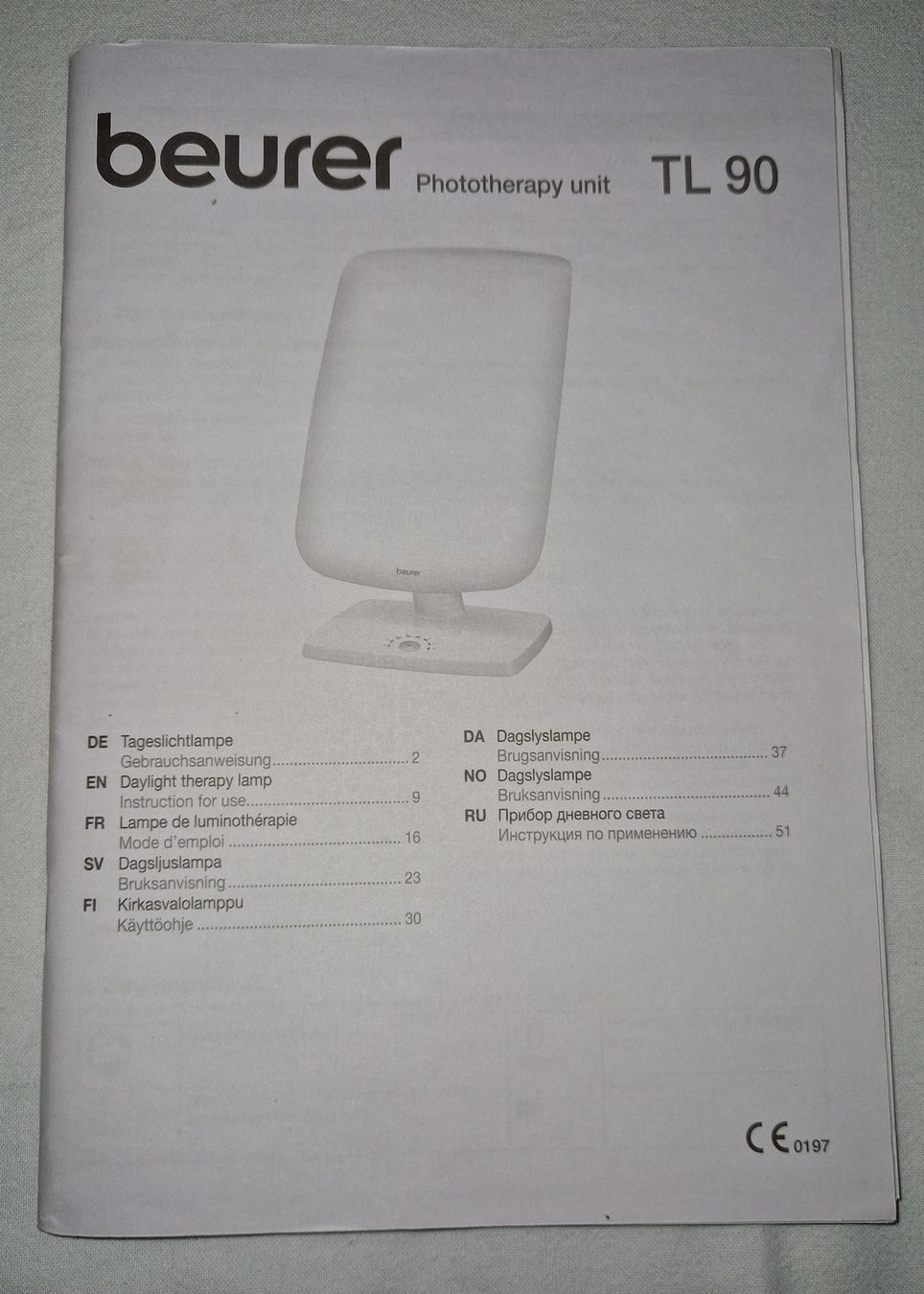 Beurer Lampade: Beurer Tageslichtlampe TL 90 – Usato da Hausen AG venduto da sandro27 2