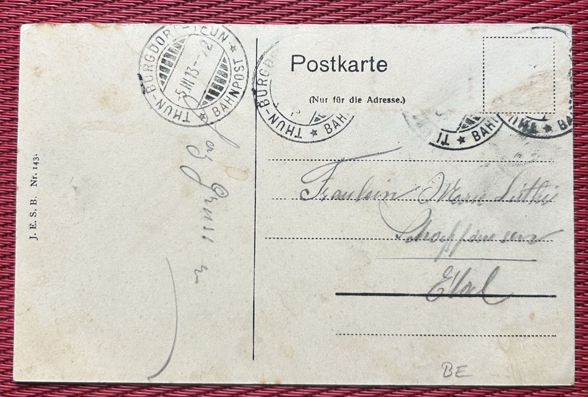 Cartoline postali: Gruss aus Oberburg 2-Bilder  – Usato da Horw venduto da Tellbub 1