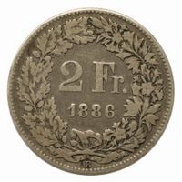 2 Franken Silber 1886