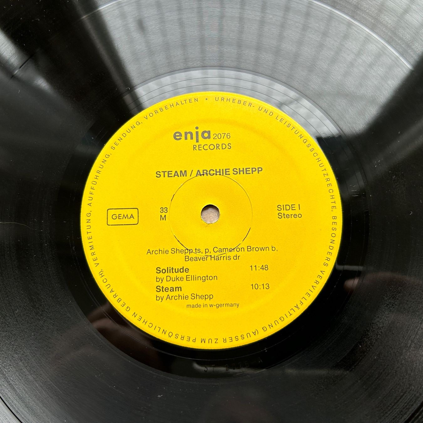 Vinyles: Archie Shepp  Steam LP – D'occasion à Lausanne par Pask1 2