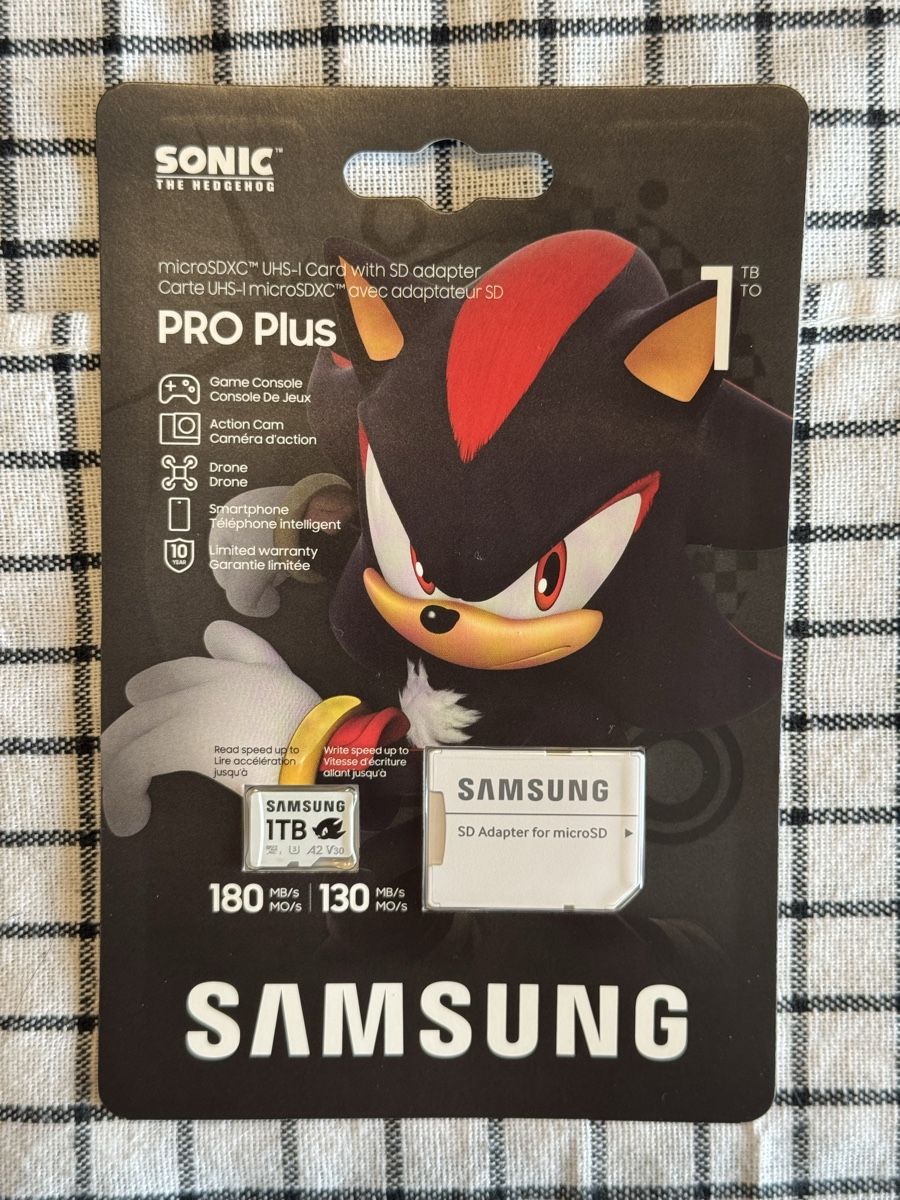 Samsung Speicherkarten: Samsung PRO Plus 1TB microSDXC, Sonic Shadow Edition – Neu und originalverpackt aus Thônex von man_78rt