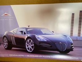 Plakat Poster JAGUAR FUORE Design Blackjag - Salon Genf 2004