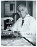 Jonas Salk (1914-1995) Arzt, Immunol. - Autogramm Grossfoto
