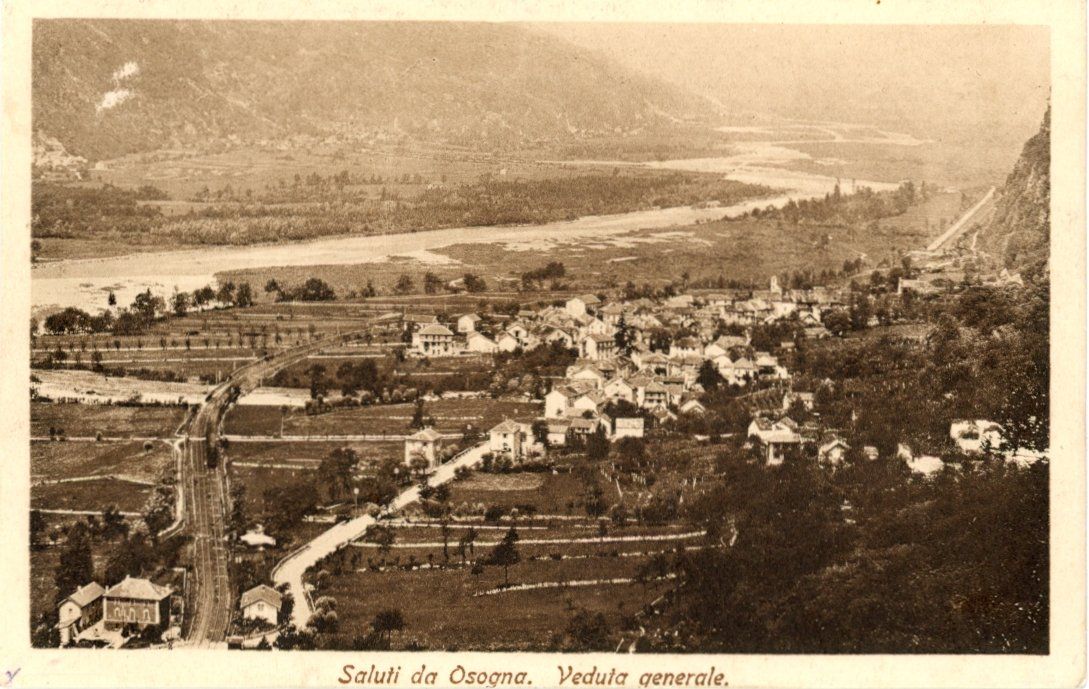 Cartoline postali: Osogna   TI    -    Veduta generale – Usato da Brig venduto da Valcards54