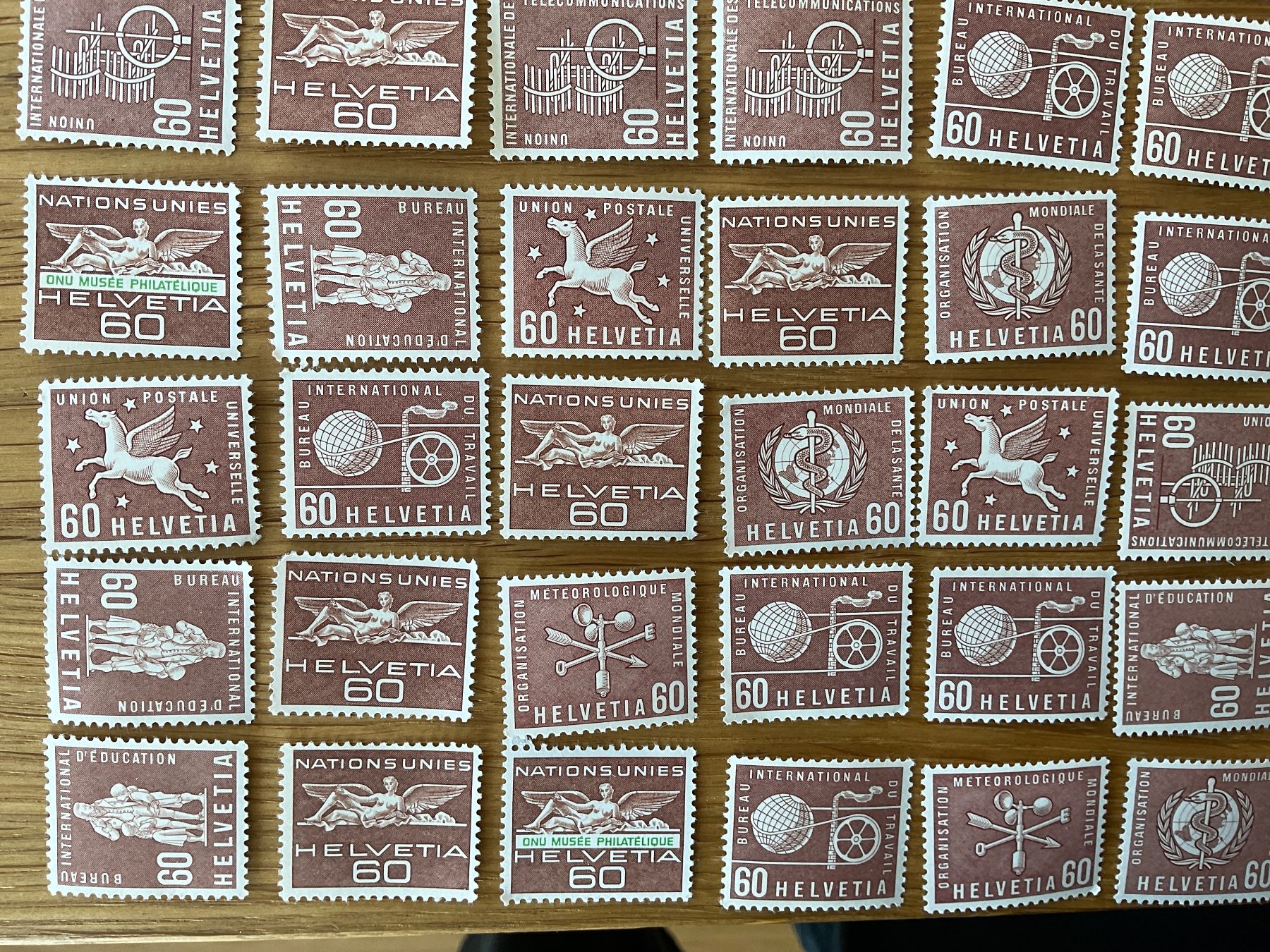 Tutti i francobolli: 60Fr Ämter Frankaturware ungestempelt postfrisch Sammlung – Nuovo (secondo la descrizione) da Wil SG venduto da Chefsugus 3